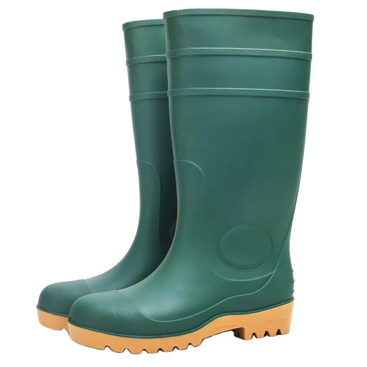PVC safety boots for construction site agriculture oil field mining colliery offshore