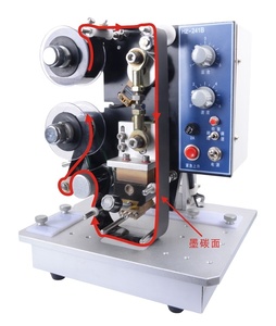 Elektrischer Farbband-Datums codierer Verfalls datum Codier maschine Verpackung Fabrik band geprägte Heißstempel-Datums-Batch-Codier maschine - Product Image 3