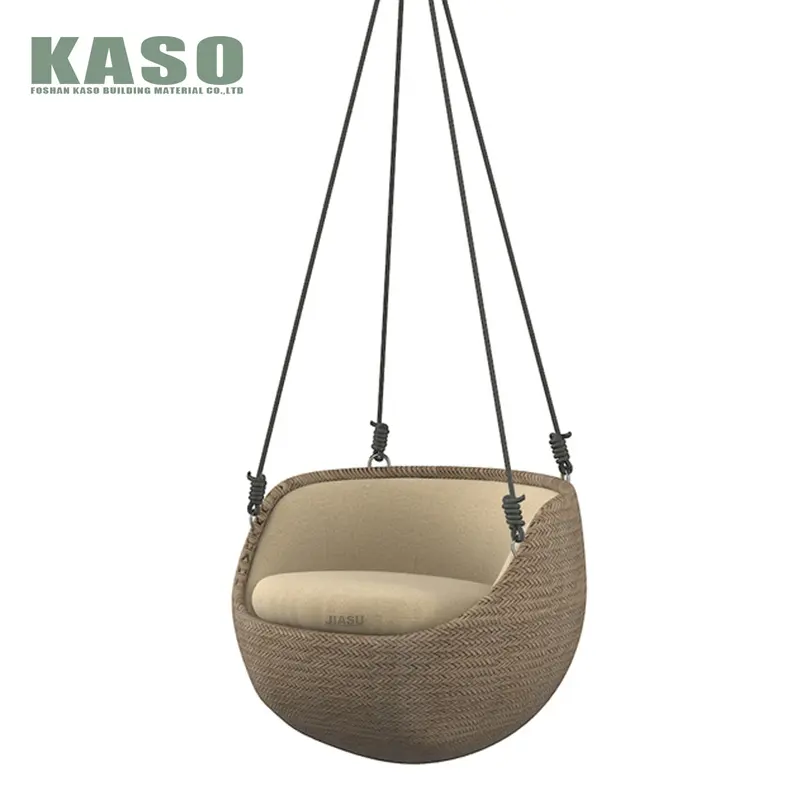 Day Round Bird Nest Hanging Daybed sedia da esterno in alluminio Patio doppia grande zanzariera Rattan baldacchino altalena balcone letto