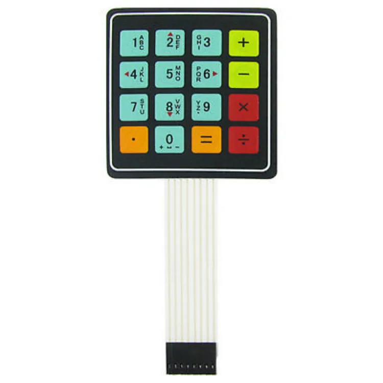 Hot bán 4x4 16 Key ma trận DIY màng chuyển đổi Touch Pad 76x69x0.8 mét