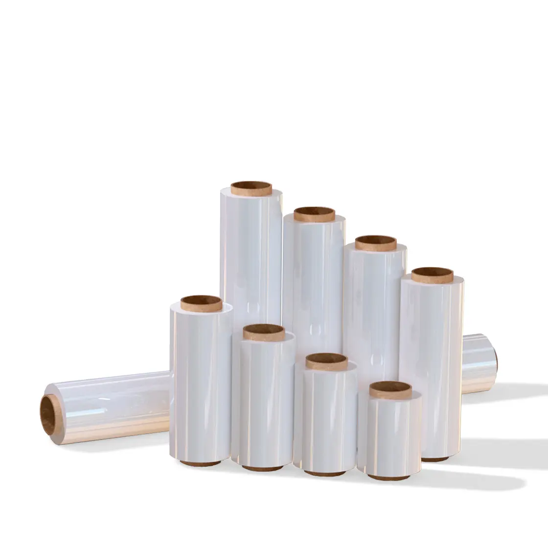 CLEAR CELLOPHANE PAPER ROLLSFOR PACKING CLEAR WRAPPING 25UM STRETCH FILM