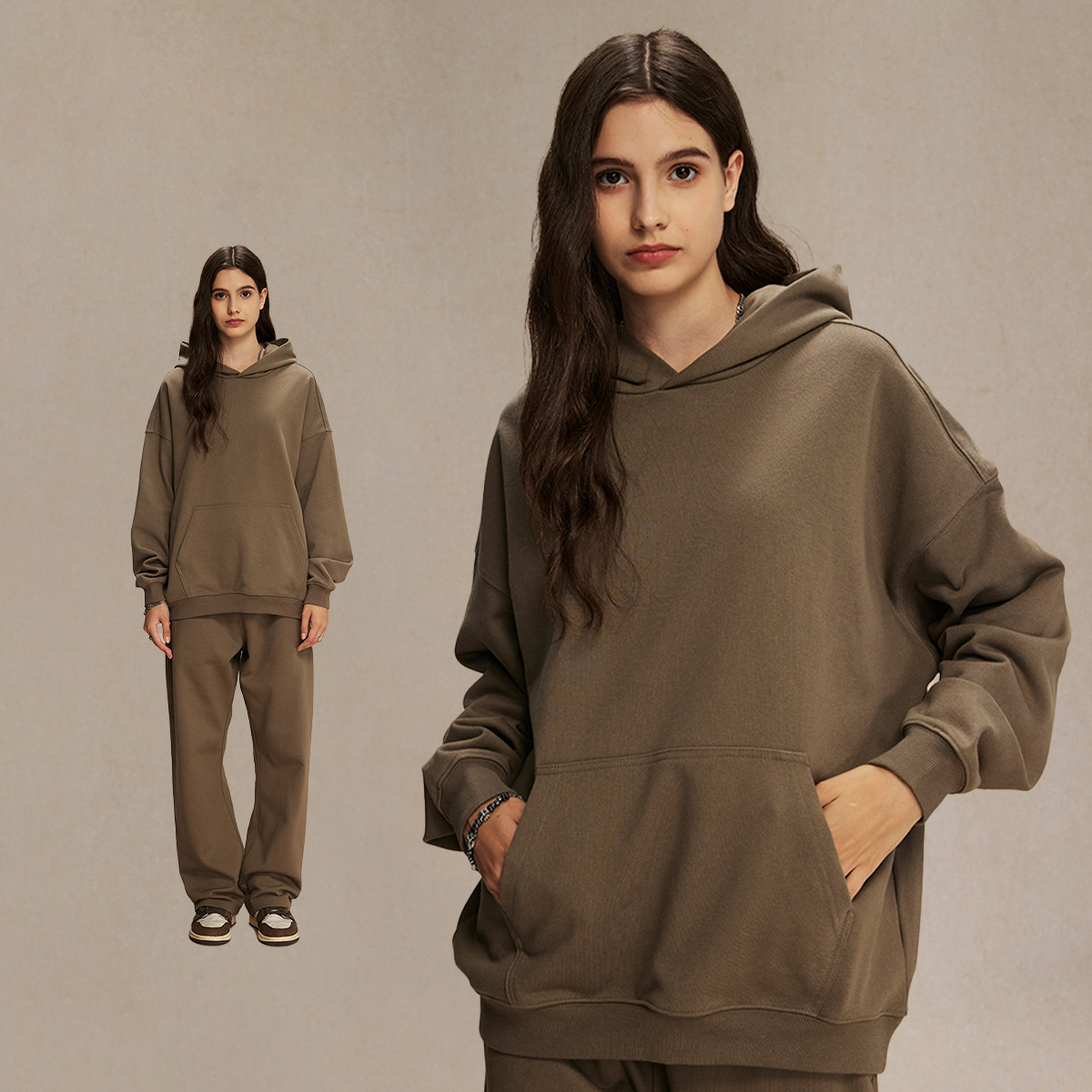 Brown Hoodie