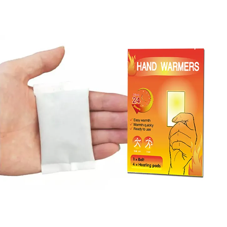 Disposable instant hot hands heat portable self heating patch adhesive warmer pair hand warmers 10 hour