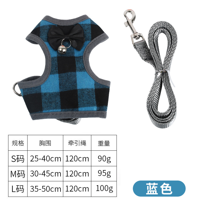 Bell-shaped chest and back traction rope - blue