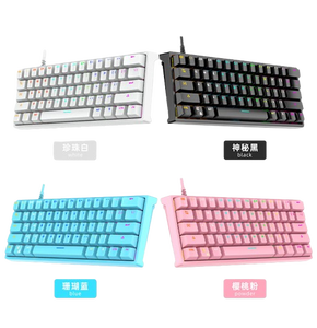 Teclado de ordenador de 61 teclas, Teclado mecánico Rgb, diseño ergonómico, teclado conectado, Ordenador de juegos barato, Keybo de ordenador para juegos - Product Image 1