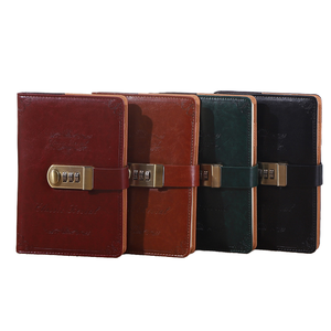 Fabricante de China, suministros para cuaderno, diseño de cubierta Simple, Bloc de notas para estudiantes, papelería, cuaderno con contraseña con cerradura - Product Image 1