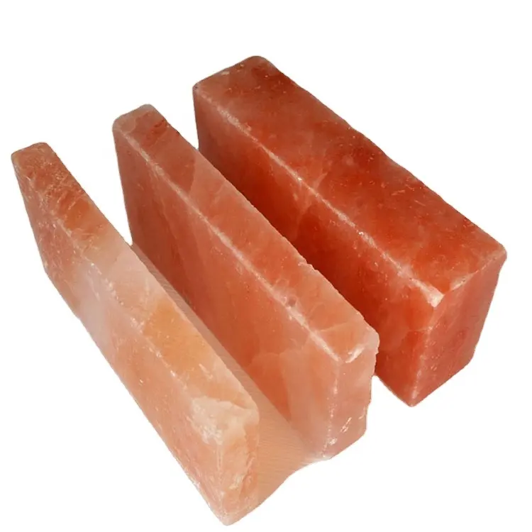 كتل الطوب الصخري الطبيعي الوردي من الهيمالايا ، بلاط الملح لغرفة الملح ، ساونا سبا للصحة