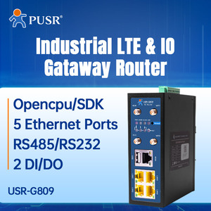 USR-G809-EAU europeo & Australia 4G Router cellulare industriale openVPN protocollo IO Gateway Router Wireless dispositivo - Product Image 2
