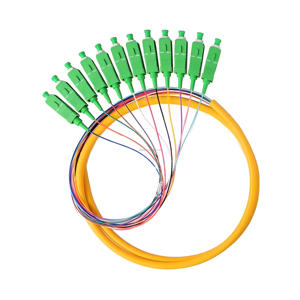 12-Core 9/125 Fiber Optic Bundle Pigtails FTTX <strong>Solutions</strong> with APC UPC LC FC SC for 3G 4G PoE <strong>Networks</strong> - Product Image 2