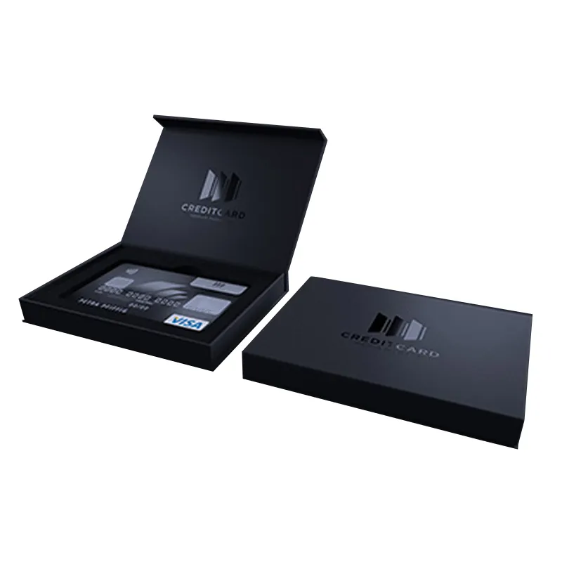 Confezione regalo con carta di credito vip stampata con logo personalizzato scatola per carte di imballaggio nfc