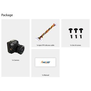 RunCam Phoenix 2 SP 1500TVL Freestyle kamera DC 5-36V ekran oranı 4:3/16:9 RC FPV yarış Drones Quadcopter için 7.5g - Product Image 5