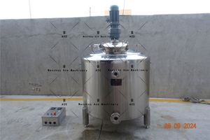 化粧品製造および化学ガソリン容器保管タンク用空気圧ミキサー付き高速混合貯蔵タンク - Product Image 2