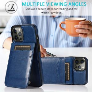 Laudtec翻盖皮革外壳，适用于iPhone 14 Pro Max 13 12迷你11 X XR XS 7 8 Plus钱包外壳，带信用卡支架 - Product Image 3