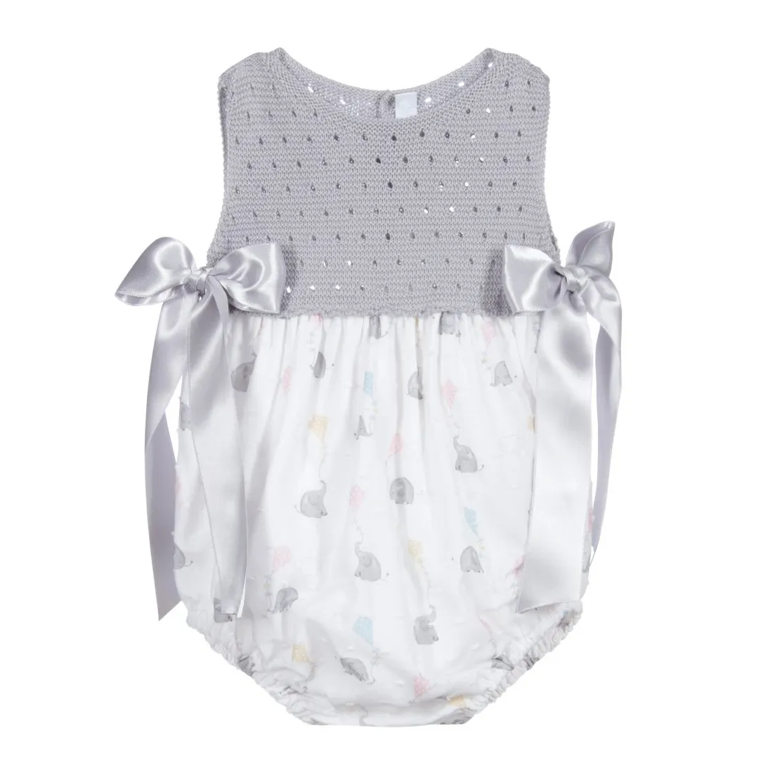 Suéter de Boutique de marca personalizada, conjunto de tela con estampado floral para niños, ropa de bebé, pelele