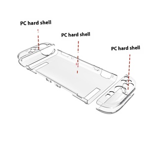 Nintendo anahtarı <span class=keywords><strong>2</strong></span> nesil PC için bölünmüş kristal şeffaf koruyucu kılıf plastik kabuk durumda oyun konsolu ve kontrolleri - Product Image 6