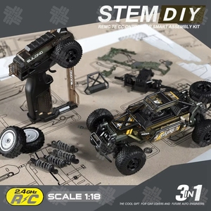 KW kök RC Racer yapı eğitici oyuncak oyun seti uzaktan kumanda araba modeli montaj bilim mühendislik tuğla Roadster kitleri - Product Image 4
