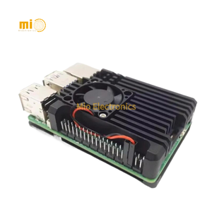Raspberry Pi 5 Development Board Kit mit aktiver Kühlung PWM Geschwindigkeit regulierender Lüfter Metall panzers chale Himbeer Pi5 Gehäuse