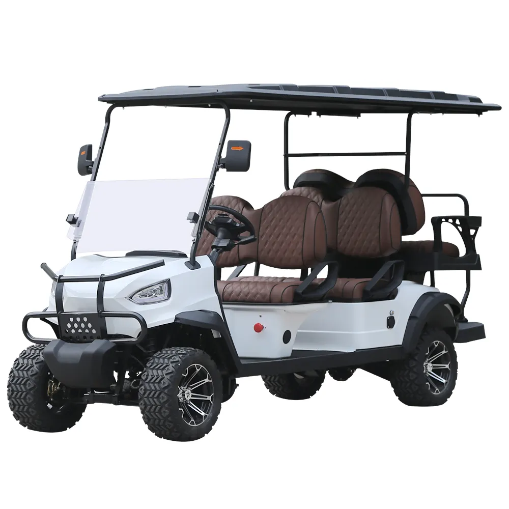 Dijual mobil klub elektrik 4 tempat duduk Mini jalan Golf Carts elektrik Harga Murah baterai murah 48V