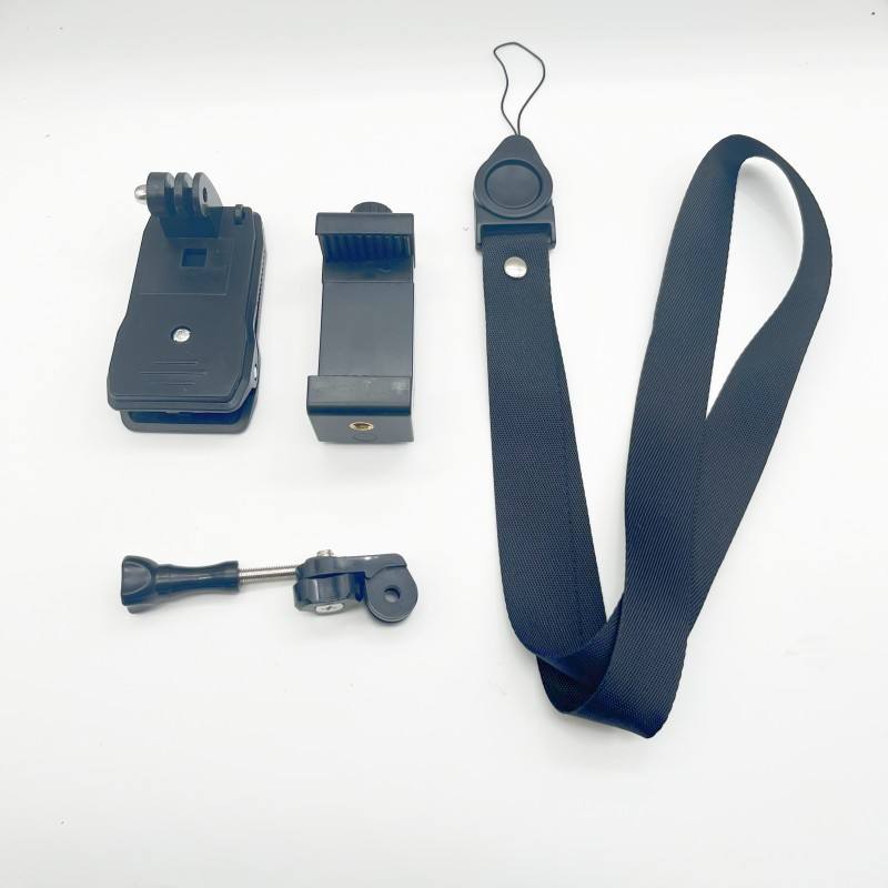 คลิปหนีบกระเป๋าเป้สะพายหลัง ชุด 4 ชิ้น (คลิปหนีบโทรศัพท์, เชือกคล้อง)