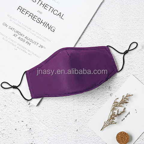 Purple cotton face mask