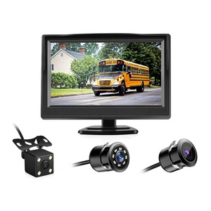 Monitor de coche plegable de 4,3 pulgadas, cámara de pantalla LCD TFT, sistema de aparcamiento para monitores retrovisores de coche, NTSC PAL - Product Image 1