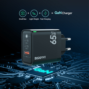 MODORWY ab A + 2C USB duvar şarj 65W GaN hızlı şarj 8 türleri koruma yanmaz ve yüksek sıcaklığa dayanıklı - Product Image 3