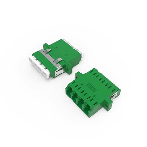 Acoplador de brida de adaptador de fibra cuádruple LC APC de 4 puertos para redes SDK GPRS TCP compatibles con longitud de onda de 1310nm