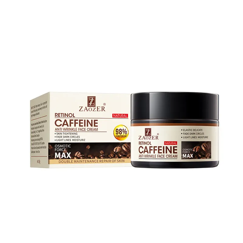 Natural Organic caffeine Face Moisturizer Facial Cream Anti-Wrinkle Moisturizing Lotion Beauty Face Cream