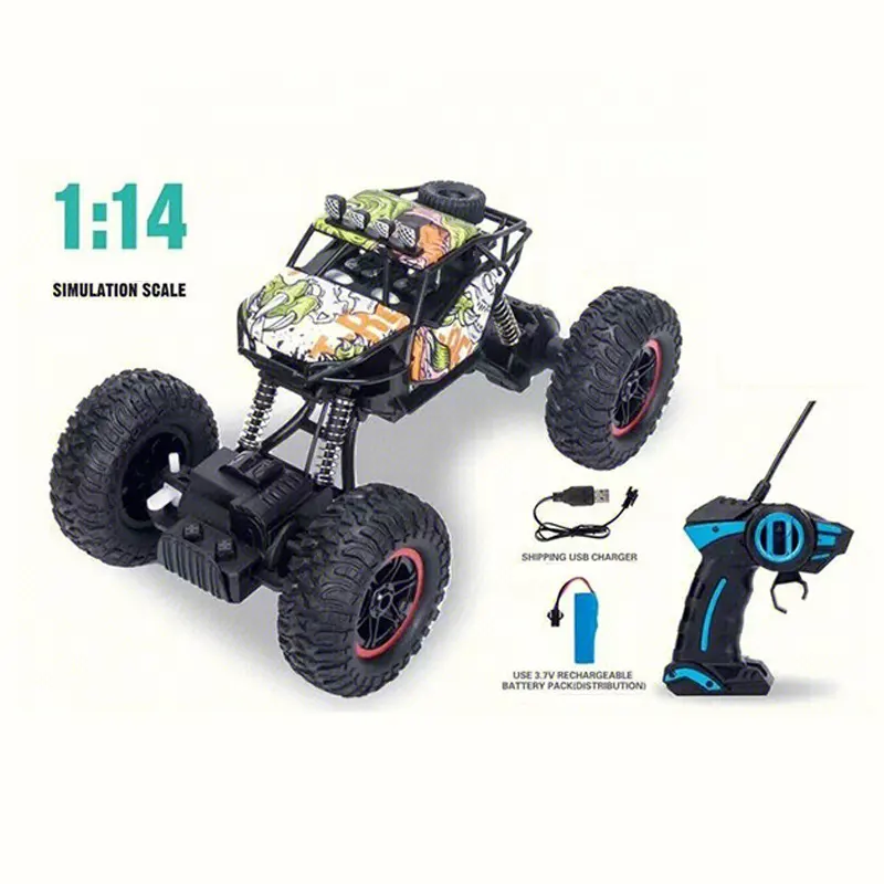 Tempo Toys Climb Off Road 1:14 Rc Cars With Lights N Music Remote Control Car Toys For Kids