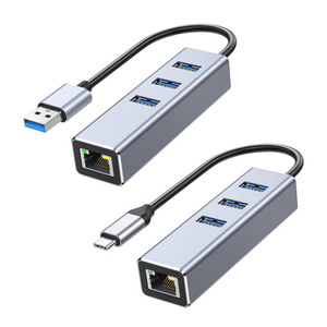 ฮับ2.0ยูเอสบี6-in-1แบบ4-in-1พร้อม Type C สำหรับถ่ายโอนข้อมูลบนพีซีที่ทำจากอลูมิเนียมอัลลอยด์มีในสต็อก - Product Image 5