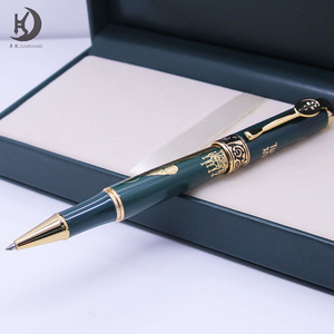 Sang Trọng Bộ Sưu Tập Crafting Vô Thời Lưu Niệm Quà Tặng Bóng Bút Tùy Chỉnh Bút Thiết Kế Dập Nổi Màu Xanh Lá Cây Con Lăn Bóng Bút Thiết Lập - Product Image 6