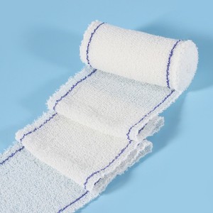 Kerut Crepe perban Medis kapas aluminium klip elastis perban kompresi gulungan untuk olahraga pertolongan pertama - Product Image 3