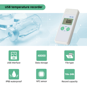 AB-10C迷你USB数字温度计数据记录器测量测试仪-30 ~ 70倍-用于制冷冷链实验室的记录器传感器 - Product Image 4