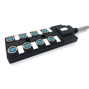 Kronz juction hộp M12 NPN cảm biến nhà phân phối duy nhất kênh Pur 8 cổng 3 m cáp nhỏ gọn phân phối Hộp nối - Product Image 6