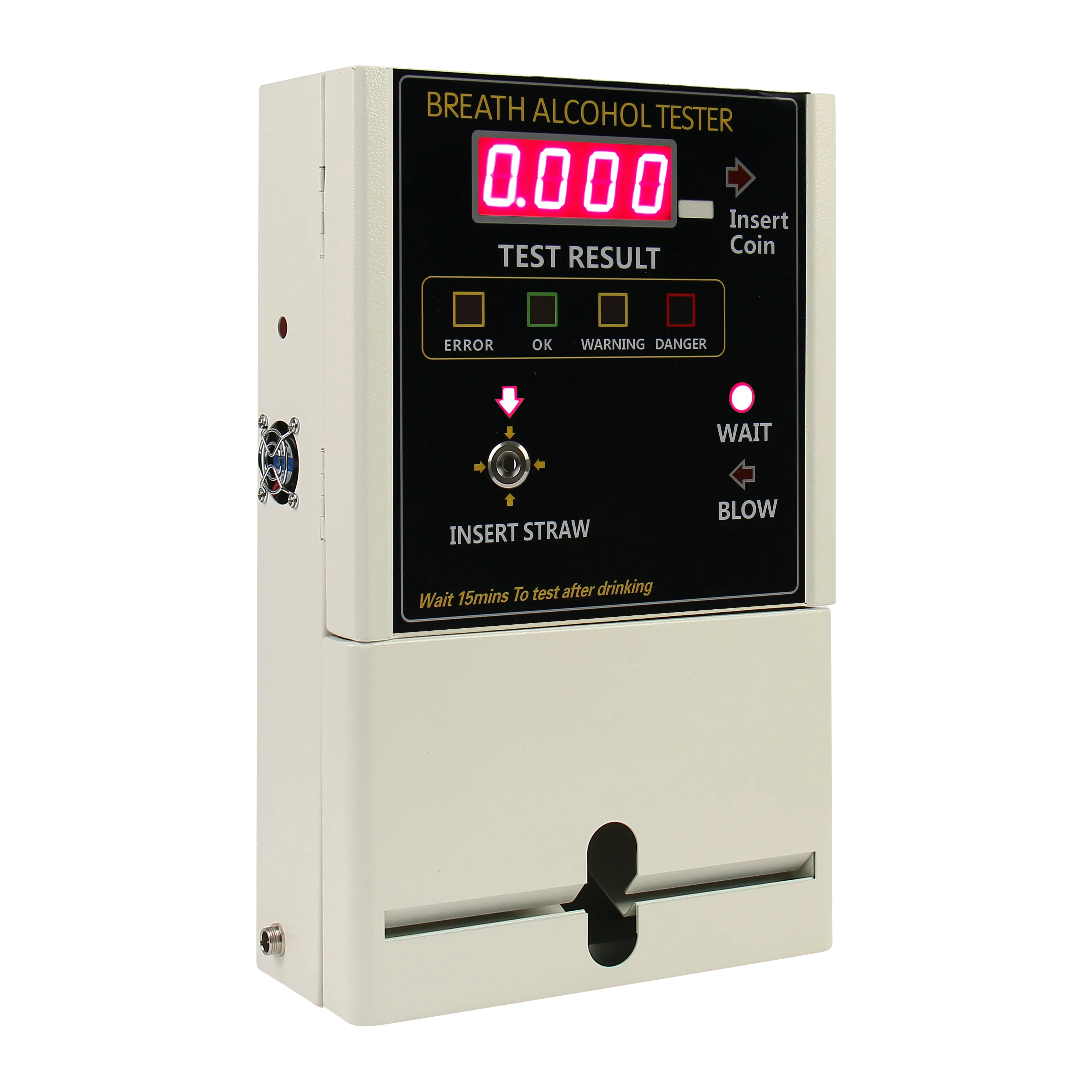 Coin-operated Alcohol Tester with Multimedia Function Alcohol detector for bar,restaurant hotel anywhere with coins AT319