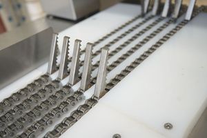 重工業用高速チェーンコンベア5セクション肉と骨のこビーフリブは肉機の骨と肉のダイス機を見ました - Product Image 4