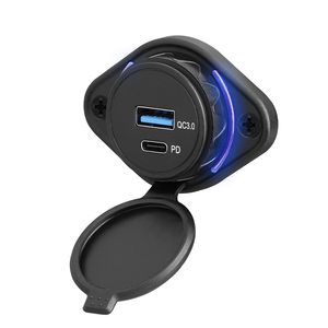 Toptan 12V Usb C Panel montaj USB Abapter USB şarj aleti otobüs 24 V otobüs telefon şarj için - Product Image 4