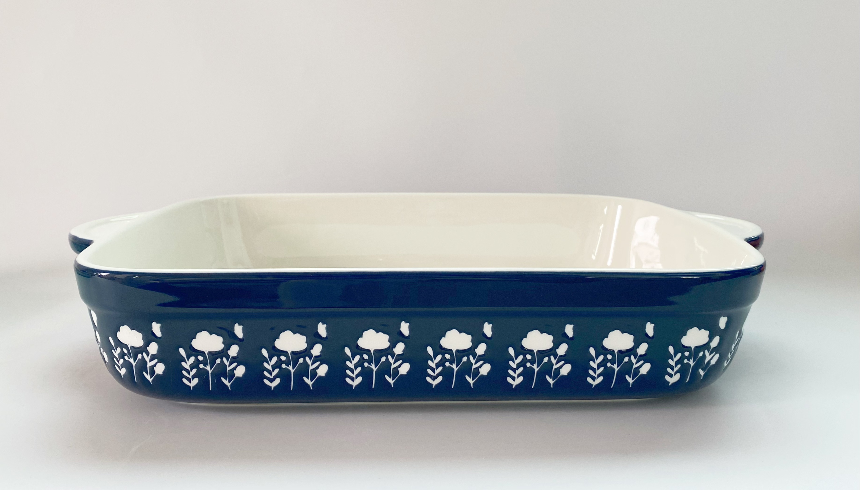 Baker rettangolare blu da 15 pollici