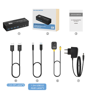 FJ-8K202DB最新的USB3.0显示端口双选择器视频切换器60Hz 2端口8K Hdmi Kvm切换器 - Product Image 2