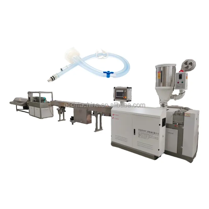 연질 산소 공급 튜브 만들기 기계 병원용 의료용 삽관 압출기
