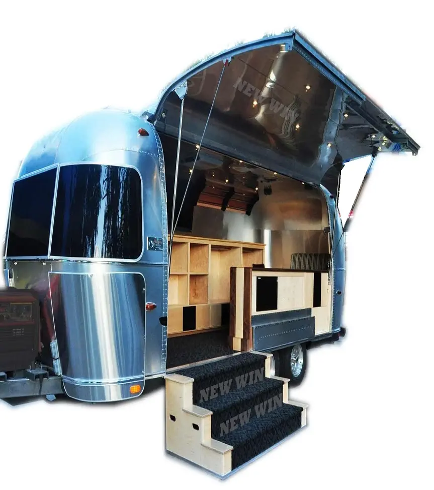 Fábrica airstream venda de alimentos caminhão móvel café caminhão comida para rosquinha para café