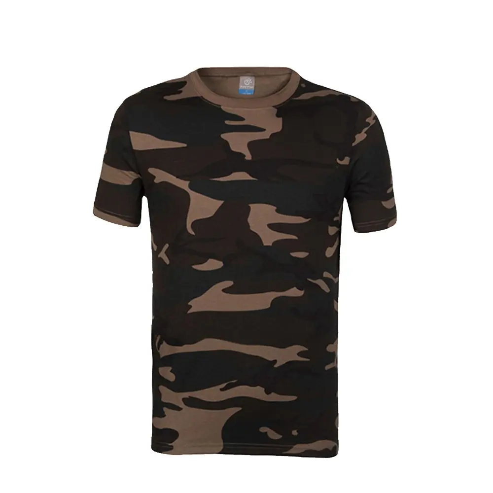 Cina Produttore OEM di Disegno degli uomini Camouflage T-Shirt Girocollo T-Shirt