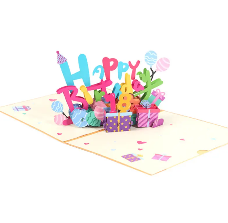 3D 생일 팝업 카드 재미있는 선물 생일 카드 봉투와 아들 딸 소년 소녀 남자 남편을위한 이상적인 선물
