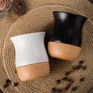 Özelleştirmek logosu çoklu renk <span class=keywords><strong>8oz</strong></span> Yerba Mate kabak arjantin çay bardağı Set ahşap taban seramik Yerba Mate fincan Bombilla ile Set