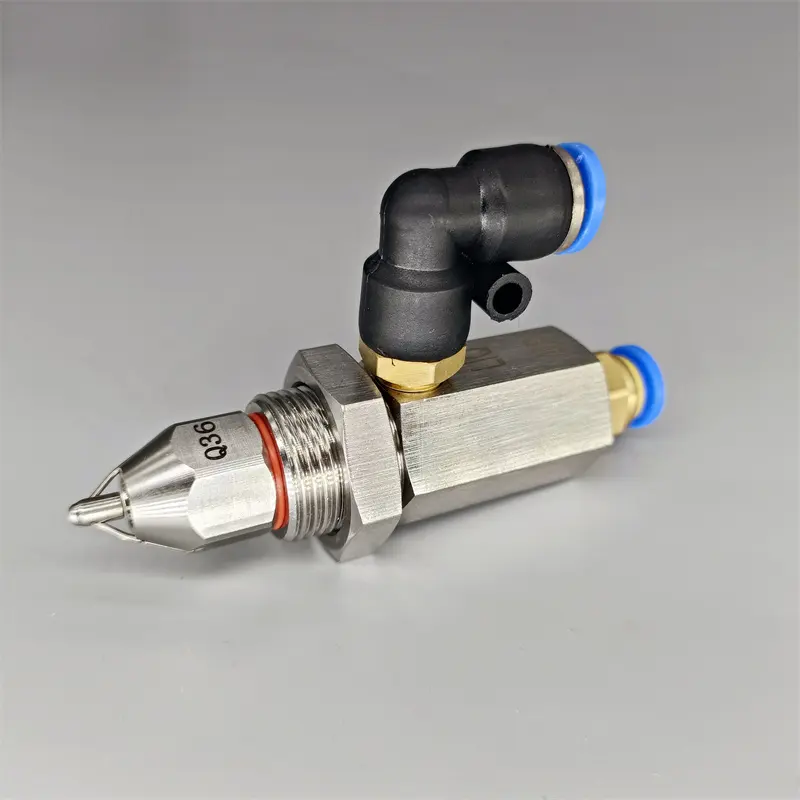 Sv980 bico ultrassônico de atomização de ar, bico umidificador de ar seco, bico pneumático de atomização do micron