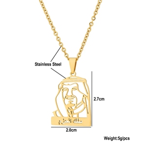 Vua của saudi arabia Salman bin abdul-Aziz AL saud Vòng cổ hoàng tử Mohammed bin Salman Dây chuyền mặt dây chuyền trang sức cho phụ nữ người đàn ông - Product Image 6