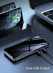 PORPIU A23 عالي الجودة عصري ، من نوع mAh ، بنك طاقة USB مزدوج سريع الشحن ، مدخل USB صغير نحيف 10 واط ، هدية ترويجية - Product Image 3
