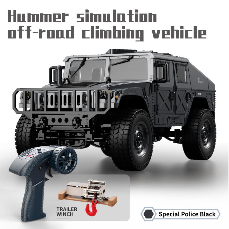 1pcs black+trailer winch