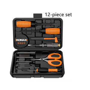 高品質ハードウェアツールボックス12セットハードウェアツールセット手動ツールキットユニバーサル手動キット - Product Image 1