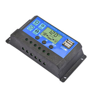 Regolatore solare 12V/24V 30A 20A 10A regolatore solare Pwm caricabatteria Display Lcd Dual Usb 5V uscita solare regolatore carica - Product Image 1